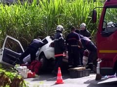 Accident de la route causé par l'alcool.